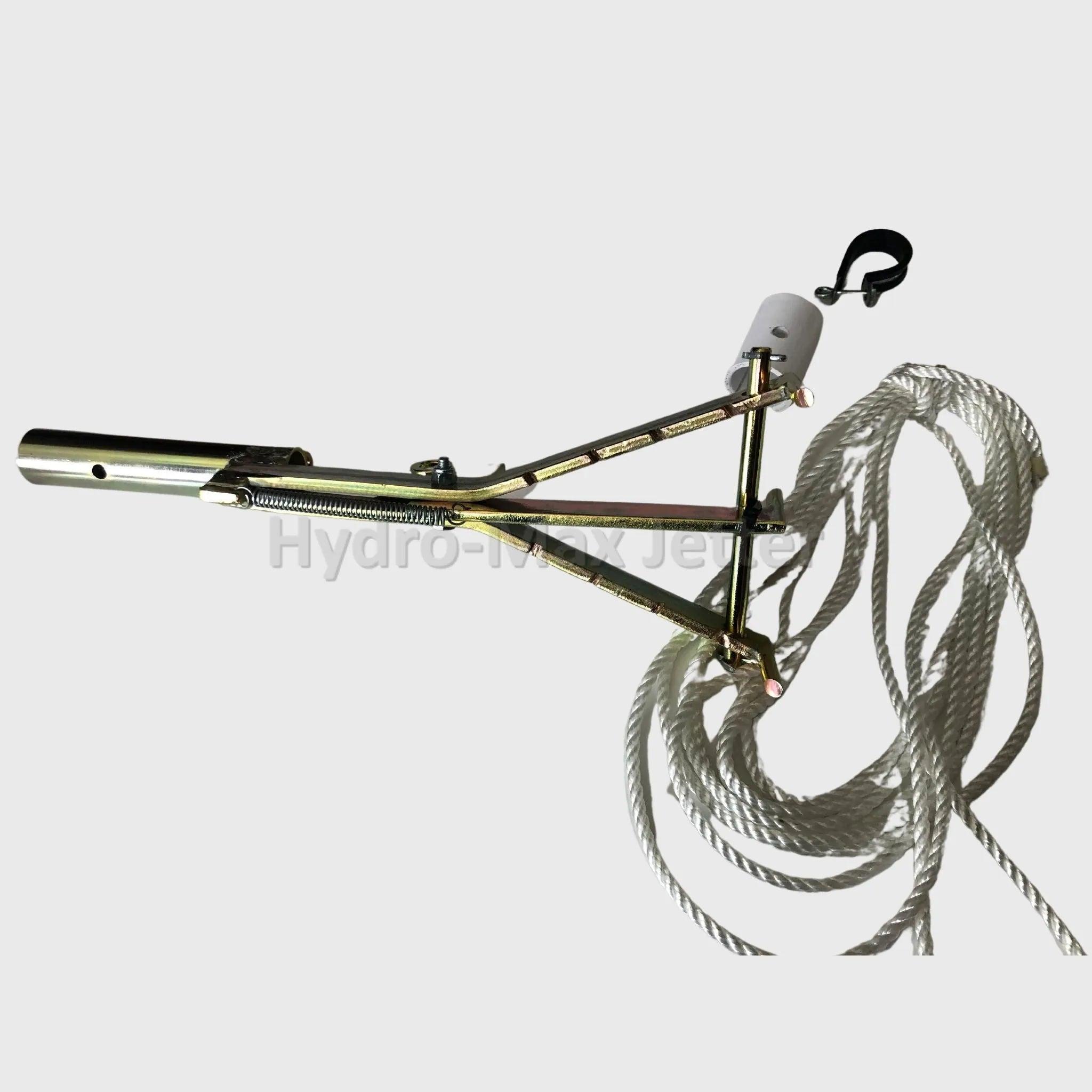 MAX-CLAW Extendable Pole w/3 Prongs - Hydro-Max Jetter